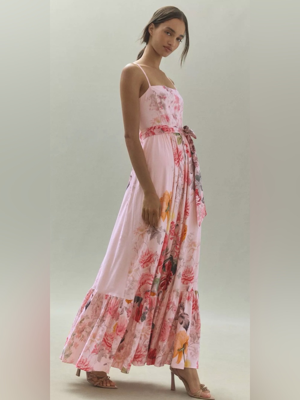 BHLDN Aubree Sleeveless Flare Maxi Dress.